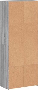vidaXL Szafka na dokumenty Szara Sonoma 60x32x153 cm Drewno klejone 5