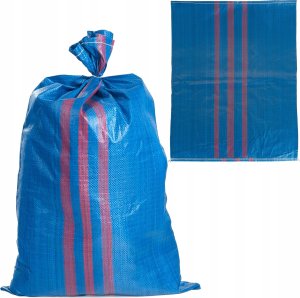 Worek polipropylenowy 65x105cm 50kg /Niebiesko-czerwony 1