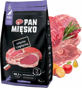 Pan Mięsko Karma sucha dla psa Cielęcina z jagnięciną (senior) chrupki M 9kg 4