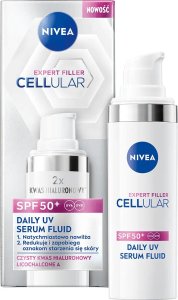 Nivea Cellular Expert Filler SPF 50+ Daily UV Nawilżające serum-fluid do twarzy 30ml 1