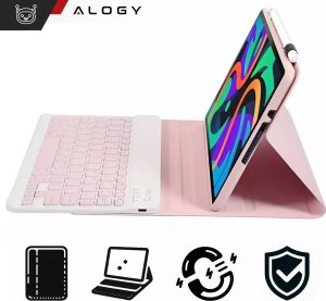 Etui ochronne z klawiaturą Alogy Keyboard case klawiatura bezprzewodowa do Lenovo Tab M11 10.95" TB330FU / TB330XU / TB331FC różowe 2