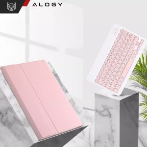 Etui ochronne z klawiaturą Alogy Keyboard case klawiatura bezprzewodowa do Lenovo Tab M11 10.95" TB330FU / TB330XU / TB331FC różowe 4