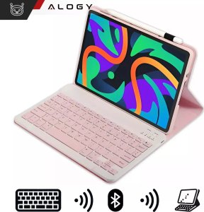 Etui ochronne z klawiaturą Alogy Keyboard case klawiatura bezprzewodowa do Lenovo Tab M11 10.95" TB330FU / TB330XU / TB331FC różowe 5