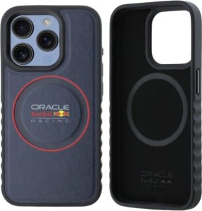 Red Bull RBHMP15X24PUILVR iPhone 15 Pro Max 6.7" hardcase navy blue/navy Leather Red Ring MagSafe 9