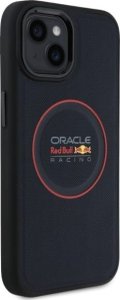 Red Bull RBHMP15S24PUILVR iPhone 15 6.1" hardcase navy blue/navy Leather Red Ring MagSafe 4