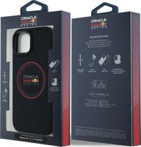 Red Bull RBHMP15S24PUILVR iPhone 15 6.1" hardcase navy blue/navy Leather Red Ring MagSafe 8