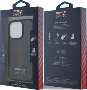 Red Bull RBHMP14L24CFGSMK iPhone 14 Pro 6.1" hardcase black/black Carbon Fiber Power Bar MagSafe 8