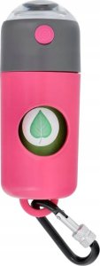 Dozownik worków na psie odchody z karabińczykiem i latarką LLFG24033 pink 9