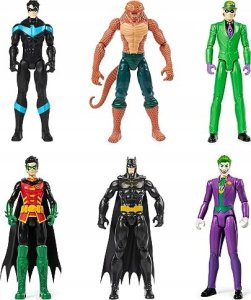 Duży Rinkinys 6w1 DC Comics Duże figurki Batman, Robin, Nightwing, Joker, Człowiek Zagadka, Copperhead 28 cm 3+ 1