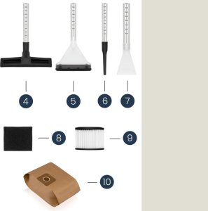 ZEEGMA ZE-ZONDER PRO COMPACT Industrial vacuum cleaner with dry and wet function 1000W 28