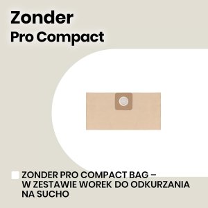 ZEEGMA ZE-ZONDER PRO COMPACT Industrial vacuum cleaner with dry and wet function 1000W 38