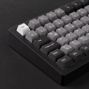 AKKO MonsGeek M1 V5 VIA Black & Silver Keyboard ISO-DE/UK/Nordic layout Creamy Cyan Switch 3