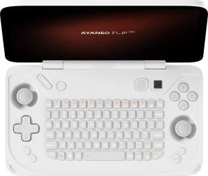 Ayaneo Flip KB Handheld Konsole, AMD Ryzen 8840U, 16 GB LPDDR5X, 512 GB SSD - Milky White 1