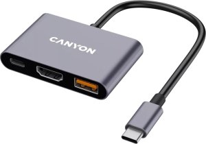 Canyon DS-4 USB Type-C 10000 Mbit/s Szary 2