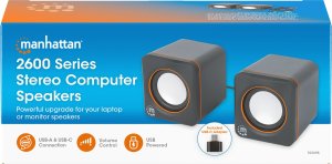 Głośniki komputerowe Manhattan 2600 Series Czarny, Pomarańczowy Przewodowa 6 W 11