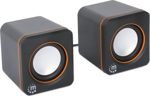 Głośniki komputerowe Manhattan 2600 Series Czarny, Pomarańczowy Przewodowa 6 W 2