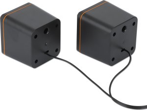 Głośniki komputerowe Manhattan 2600 Series Czarny, Pomarańczowy Przewodowa 6 W 4