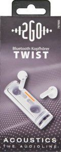 2GO Twist Zestaw słuchawkowy True Wireless Stereo (TWS) Douszny Połączenia/muzyka Bluetooth Biały 2