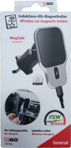 2GO AirClip Smartfon Czarny Zapalniczka Bezprzewodowe ładowanie Automatyczna 5