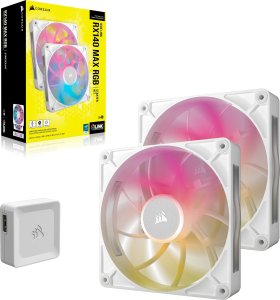 Wentylator Corsair iCUE LINK RX140 MAX RGB 2-pack + Hub (CO-9051040-WW) 4