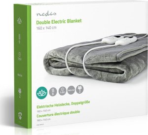 Nedis PEBL130CWT2 koc elektryczny 120 W Szary, Biały Polar, Poliester 9