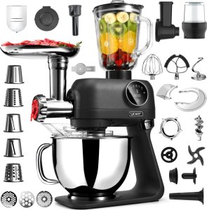 Robot Kuchenny PLANETARNY Wielofunkcyjny 5,5L Mikser BLENDER 2200W + 43 el. - Yoer Astralo Pro KM04BK - DARMOWA DOSTAWA 1