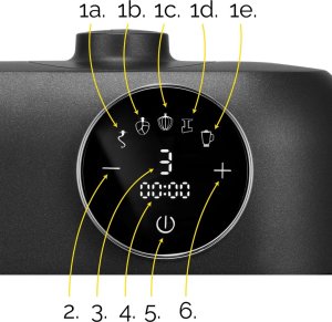 Robot planetarny Yoer Robot Kuchenny PLANETARNY Wielofunkcyjny 5,5L Mikser BLENDER 2200W + 43 el. - Astralo Pro KM04BK 10