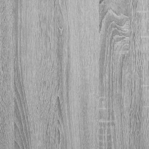 vidaXL Rama łóżka bez materaca Szary Sonoma 200x200 cm Drewno klejone 9