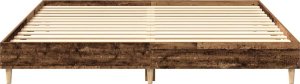 Rama łóżka bez materaca Stare drewno 200x200 cm Drewno klejone 5