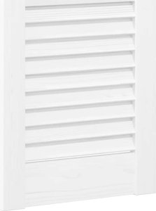 Drzwi do szafek żaluzjowe 2 szt. Białe 39,5x29,5 cm 4