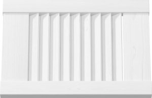 Drzwi do szafek żaluzjowe 2 szt. Białe 39,5x29,5 cm 6