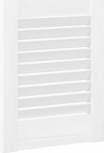 Drzwi do szafek żaluzjowe 2 szt. Białe 39,5x29,5 cm 8