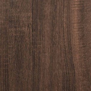 vidaXL Rama łóżka bez materaca Brązowy dąb 200x200 cm Drewno klejone 9