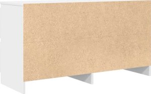 Szafka RTV Biała 100x35x54 cm Drewno klejone 8