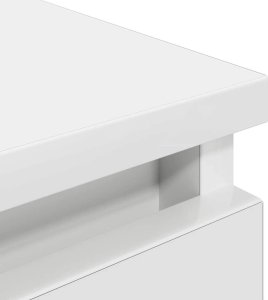 Szafka RTV Biała 100x35x54 cm Drewno klejone 9