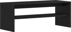 Szafka RTV Czarny Dąb 100x40x40 cm Drewno klejone 2