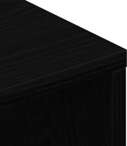 Szafka RTV Czarny Dąb 100x40x40 cm Drewno klejone 8