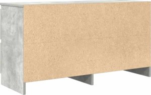 Szafka RTV Beton Szary 100x35x54 cm Drewno klejone 8