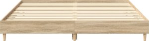vidaXL Rama łóżka bez materaca Dąb Sonoma 200x200 cm Drewno klejone 5