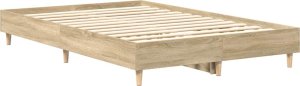 Rama łóżka bez materaca Sonoma Oak 120x190 cm Drewno klejone 4