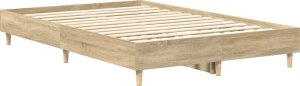 Rama łóżka bez materaca Sonoma Oak 120x190 cm Drewno klejone 7