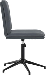 Krzesło stołowe, ciemnoszare, obite aksamitem 4