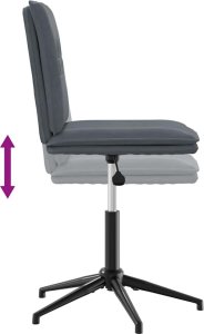 Krzesło stołowe, ciemnoszare, obite aksamitem 6