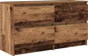 vidaXL Szafka RTV Stare drewno 100x35x54 cm Drewno klejone 2