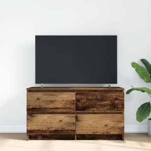 vidaXL Szafka RTV Stare drewno 100x35x54 cm Drewno klejone 3