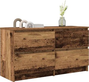 vidaXL Szafka RTV Stare drewno 100x35x54 cm Drewno klejone 4