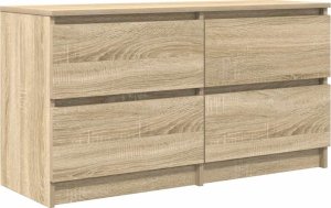 Szafka RTV Sonoma Oak 100x35x54 cm Drewno klejone 2