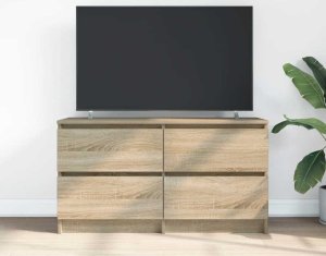 Szafka RTV Sonoma Oak 100x35x54 cm Drewno klejone 3
