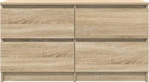 Szafka RTV Sonoma Oak 100x35x54 cm Drewno klejone 6