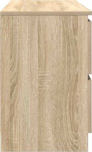 Szafka RTV Sonoma Oak 100x35x54 cm Drewno klejone 7